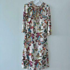 Tory Burch butterfly size 2 shift dress